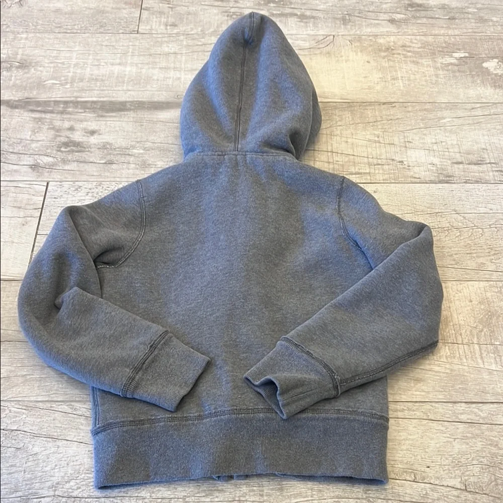 Abercrombie Kids Gray Sherpa Lined Zip-Up Hoodie Jacket with Hood Boy’s‎ Small